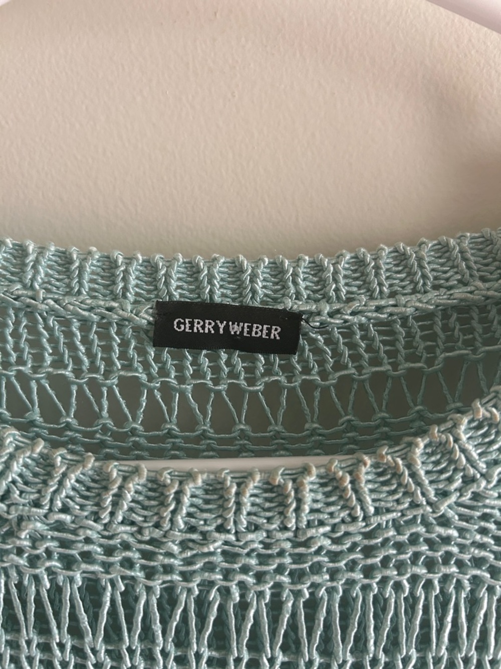 Gerry Weber Mint Open-Knit Scoop Neck Sweater